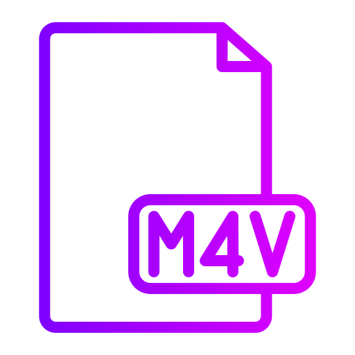 m4v Generic gradient outline icoon