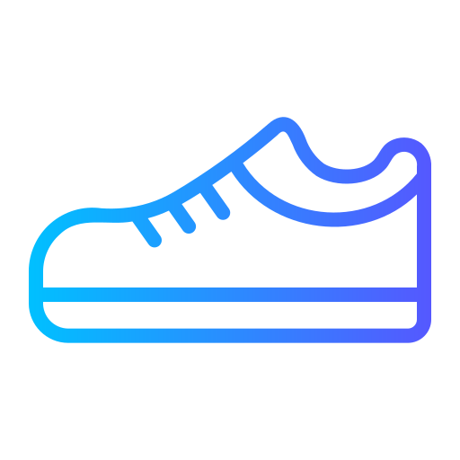 scarpa da ginnastica Generic gradient outline icona