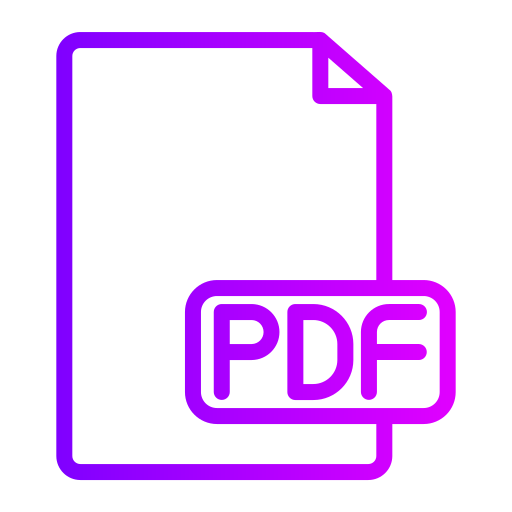 pdf Generic gradient outline icono