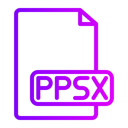 ppsx Generic gradient outline icon
