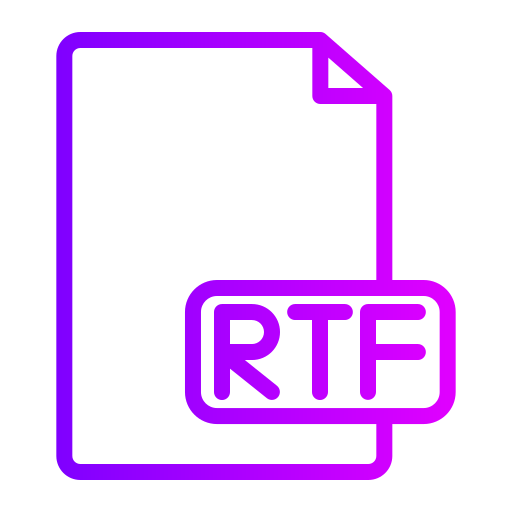 rtf Generic gradient outline icon