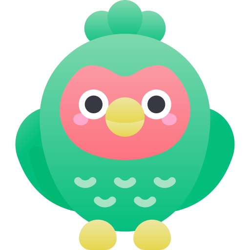 pappagallo Kawaii Star Gradient icona