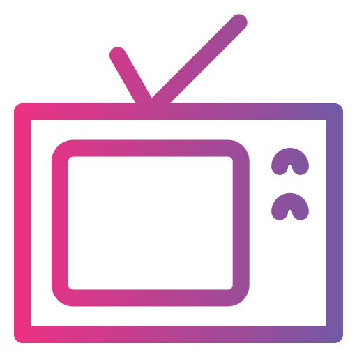 tv Generic gradient outline icon