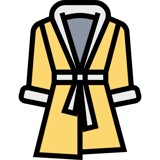 Bathrobe Meticulous Lineal Color icon