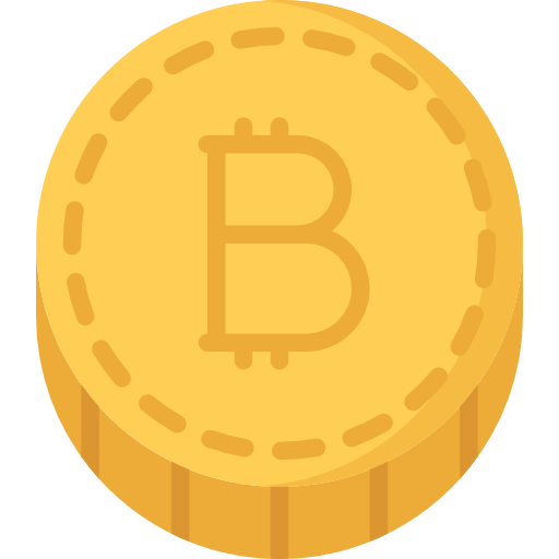 bitcoin Coloring Flat icon
