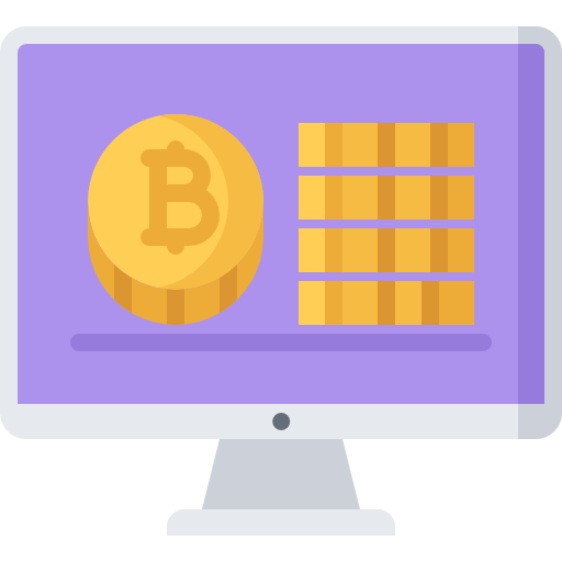 blockchain Coloring Flat icono