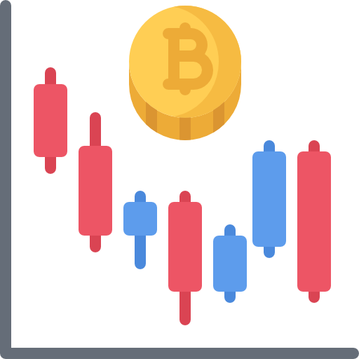 bitcoin Coloring Flat icon