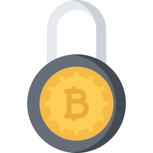 blockchain Coloring Flat icono