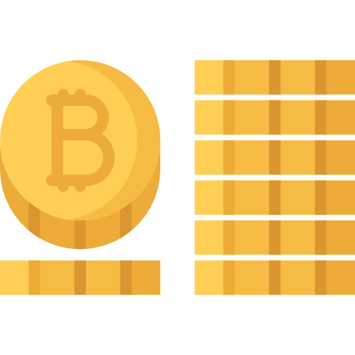 bitcoin Coloring Flat Ícone