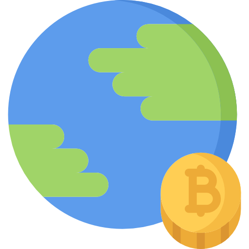 blockchain Coloring Flat icon