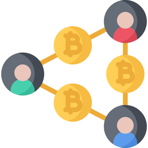 bitcoin Coloring Flat icono