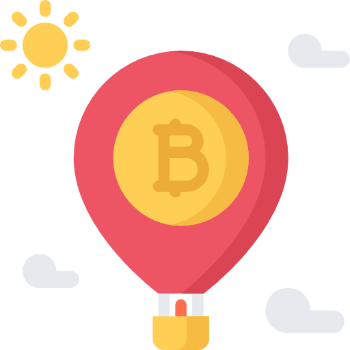 bitcoin Coloring Flat icoon