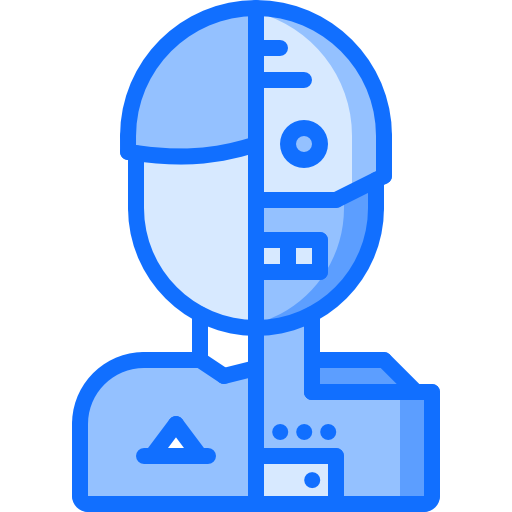 roboter Coloring Blue icon