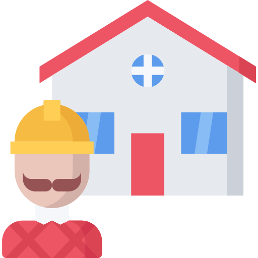 Builder Coloring Flat icon
