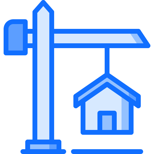 건물 Coloring Blue icon