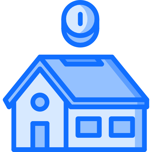 Mortgage Coloring Blue icon