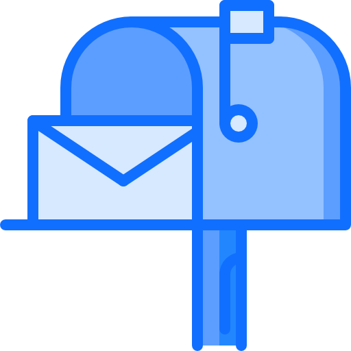 postbus Coloring Blue icoon