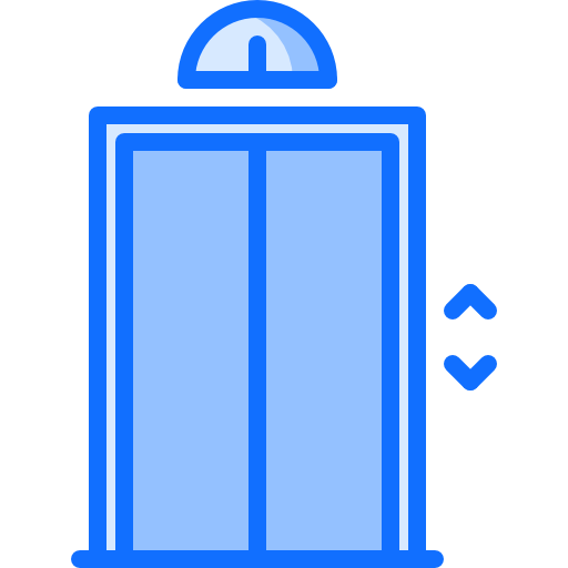 엘리베이터 Coloring Blue icon