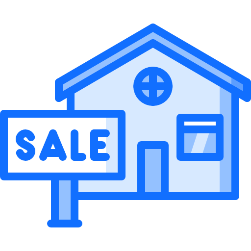 For sale Coloring Blue icon