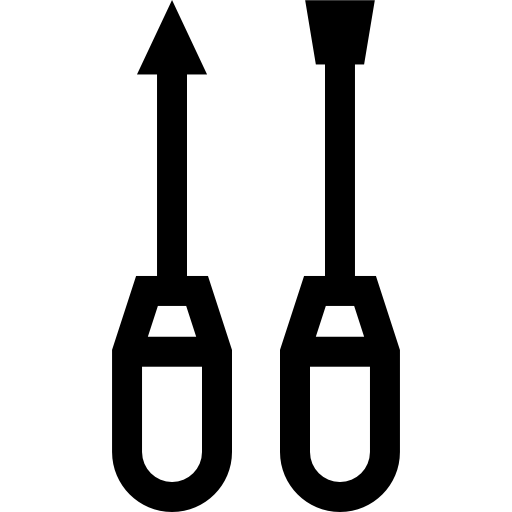 tournevis Basic Straight Lineal Icône