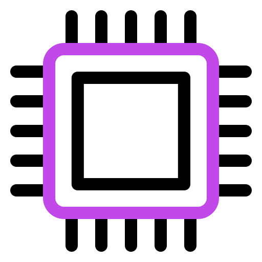 mikrochip Generic color outline icon