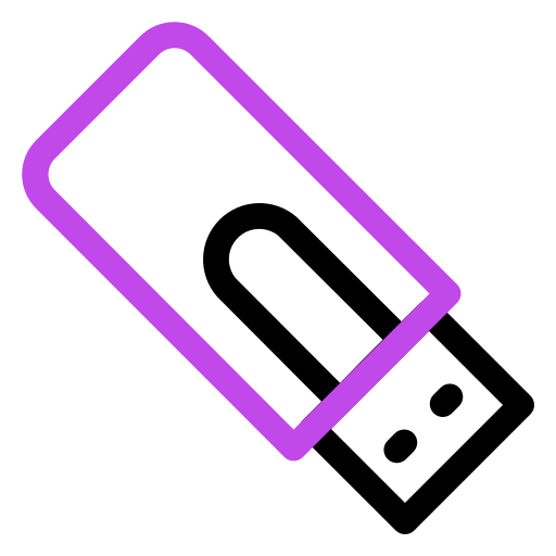 usb-poort Generic color outline icoon
