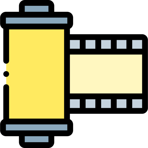 rouleau de caméra Detailed Rounded Lineal color Icône