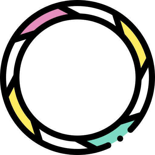 hula-hoop Detailed Rounded Lineal color icon