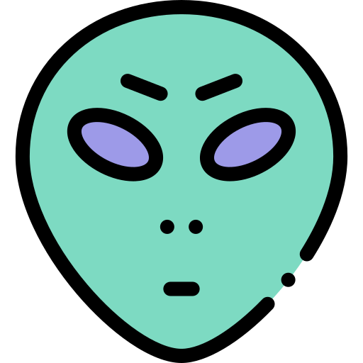 buitenaards wezen Detailed Rounded Lineal color icoon