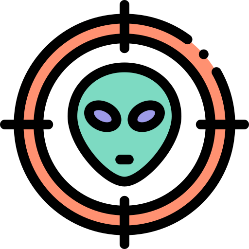 Alien Detailed Rounded Lineal color icon