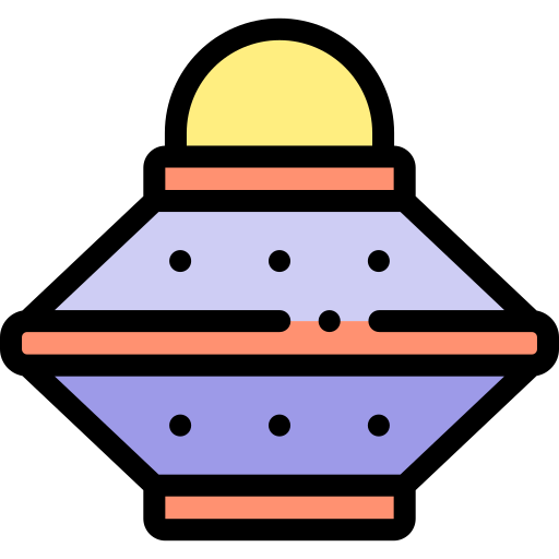 ufo Detailed Rounded Lineal color icon