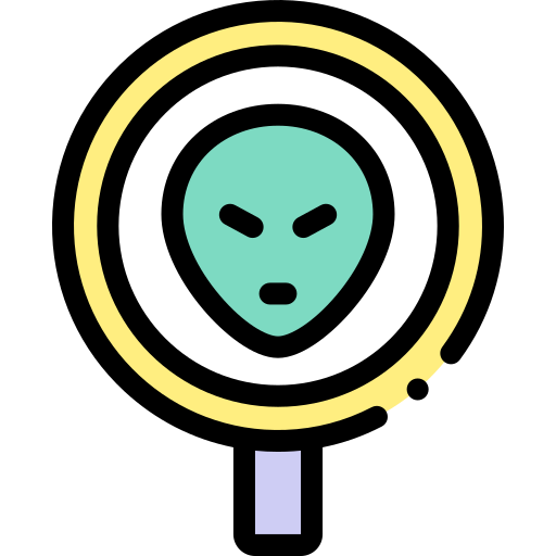 외계인 Detailed Rounded Lineal color icon