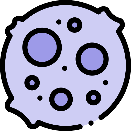 소행성 Detailed Rounded Lineal color icon