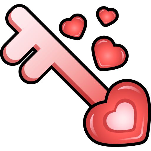 llave de amor Generic gradient lineal-color icono