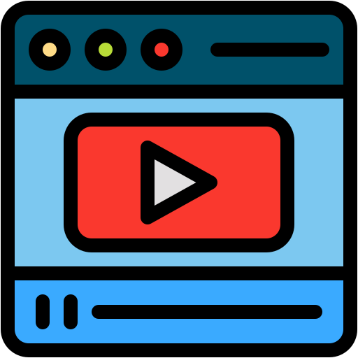 online streaming Generic color lineal-color icon