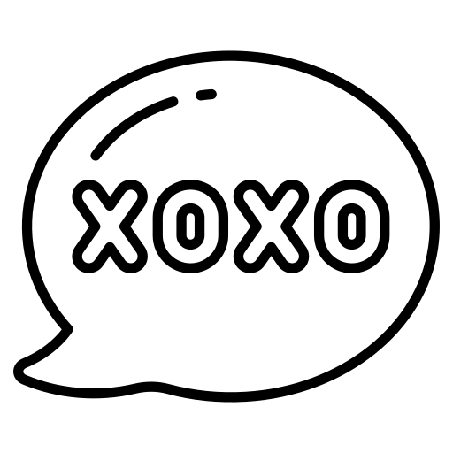 키스와 포옹 Generic black outline icon