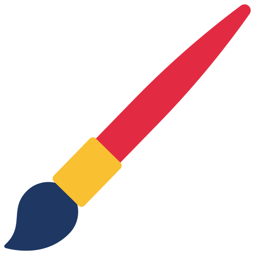 Paint brush Juicy Fish Flat icon