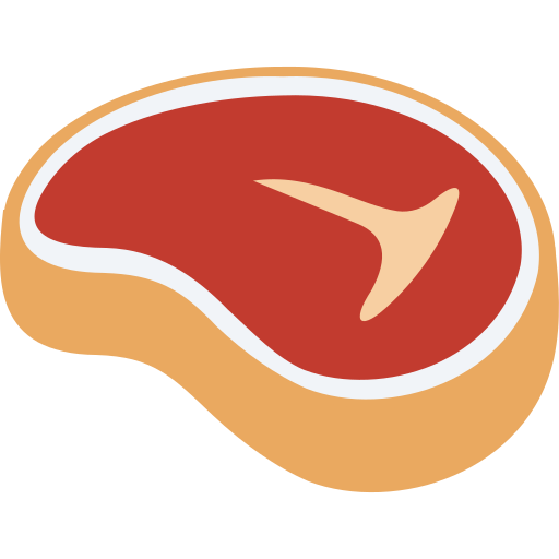 stek wołowy Generic color fill ikona