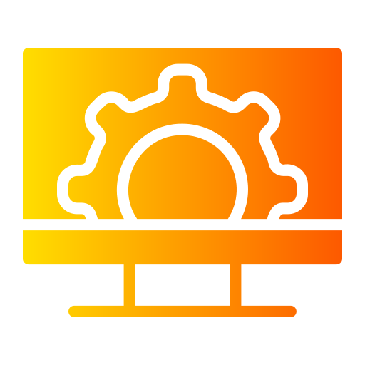 コンピューター Generic gradient fill icon