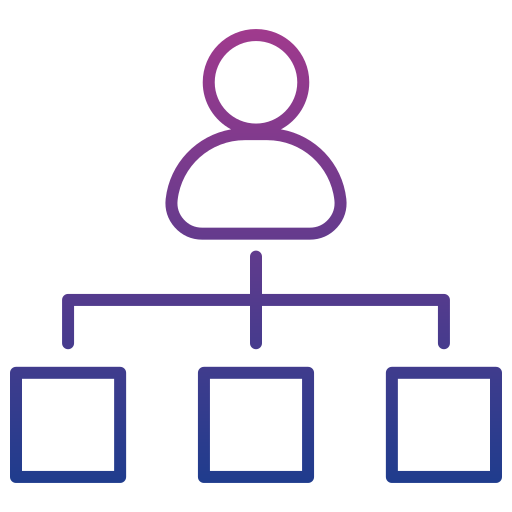 Структура организации Generic gradient outline иконка