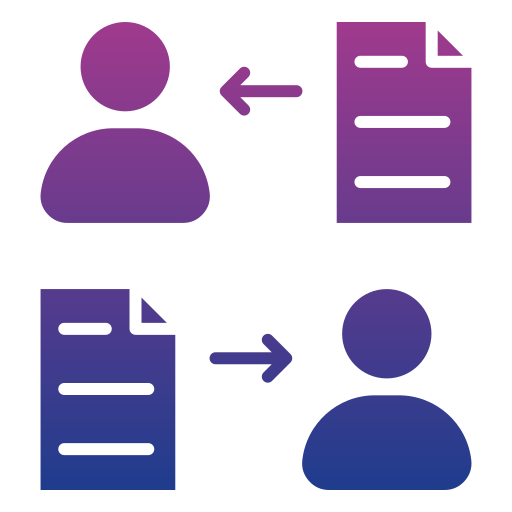 파일 공유 Generic gradient fill icon