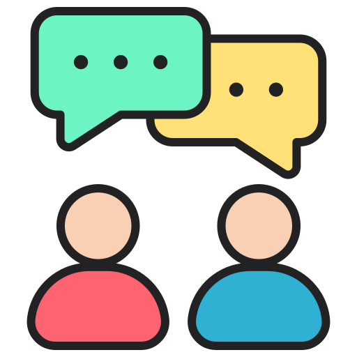 Discussion Generic color lineal-color icon