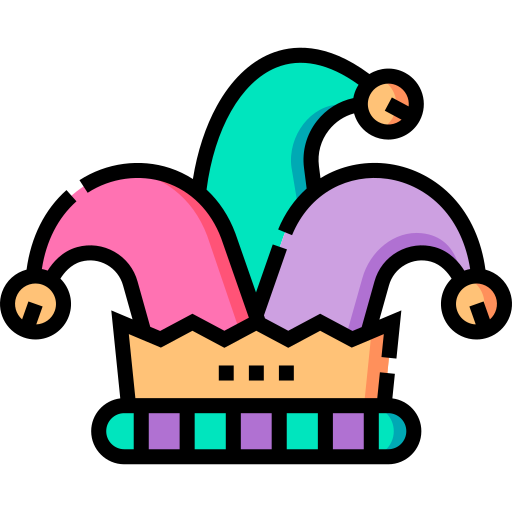 Sombrero de bufon Detailed Straight Lineal color icono