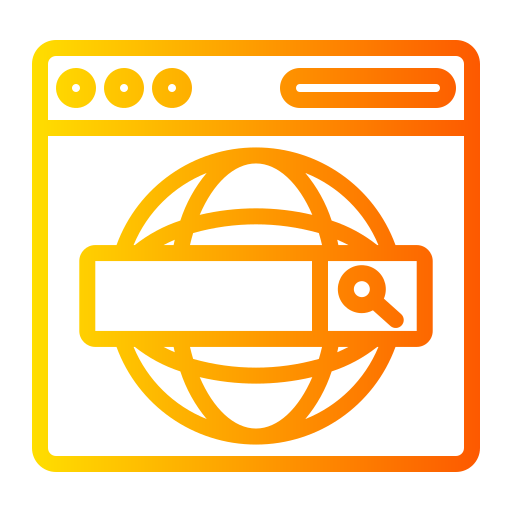 Browser Generic gradient outline icon