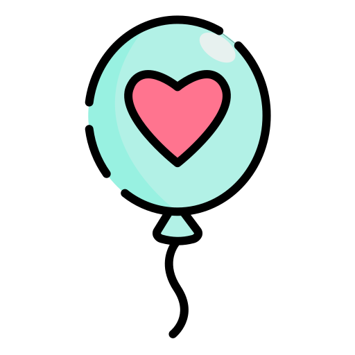 valentine ballon Generic color lineal-color icon