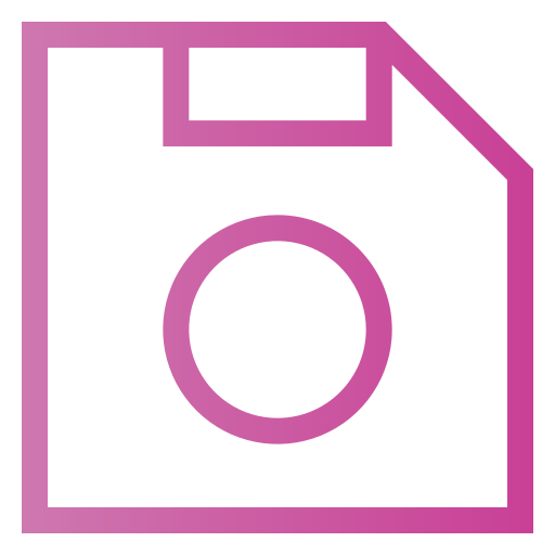 플로피 디스크 Generic gradient outline icon