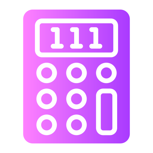 calculatrice Generic gradient fill Icône