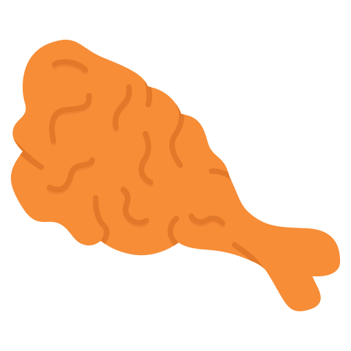 smażony kurczak Generic color fill ikona