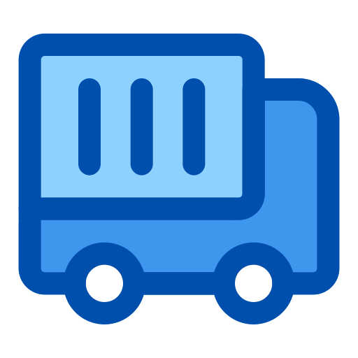 Shipping truck Generic Blue icon