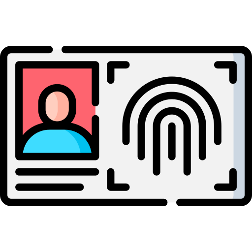 Biometric identification Special Lineal color icon